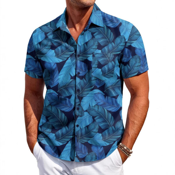 Men's Shirt Versatile New Fashion Trendy Hawaiian Short Sleeve - Image 6