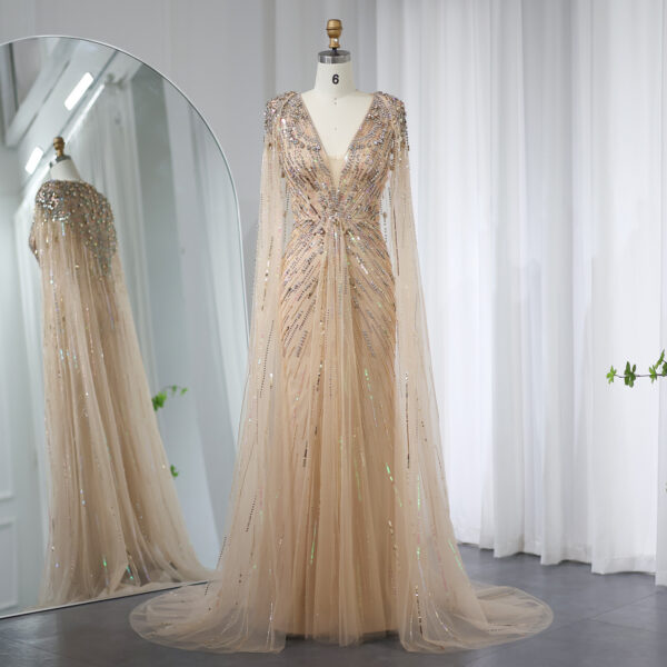 Elegant Long V-neck New Elegant Dress - Image 6