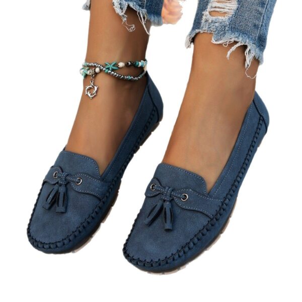 Women's Pure Color All-matching Bow Simple Flat Shoes - Image 6