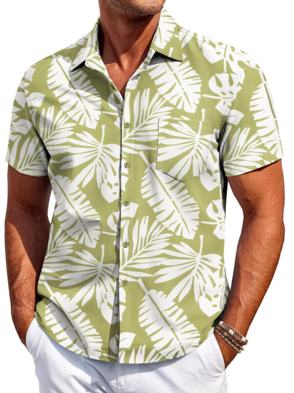 Men's Shirt Versatile New Fashion Trendy Hawaiian Short Sleeve - Image 2