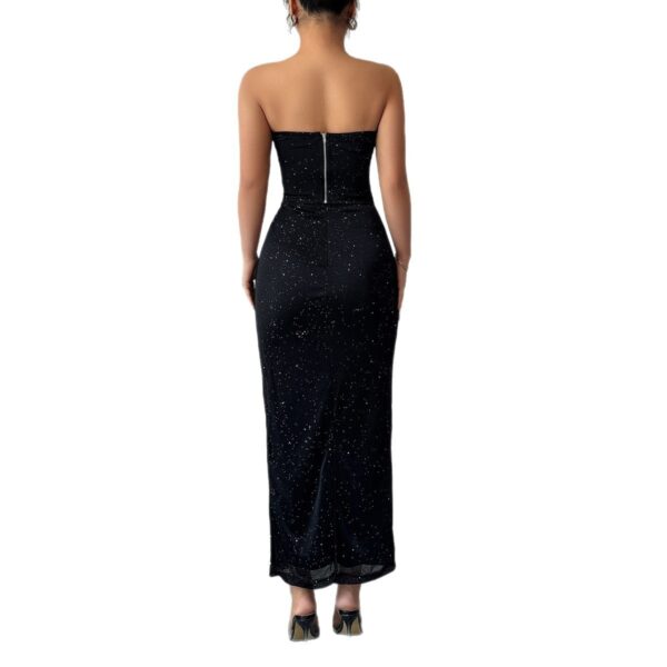 Elegant Style Tube Top Hip Skirt Suit - Image 4