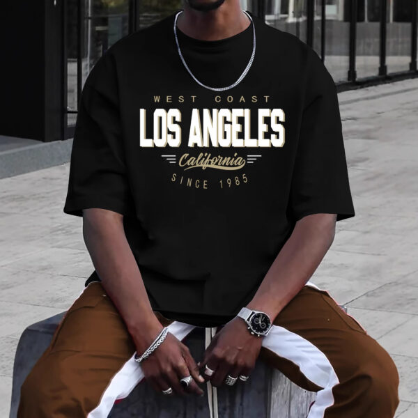 Men's Fashion Casual All-match Round Neck Printed Short Sleeve - Image 4