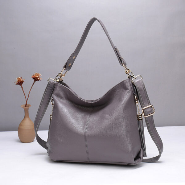 Fashion Genuine Leather Portable Crossbody Bag - Image 2