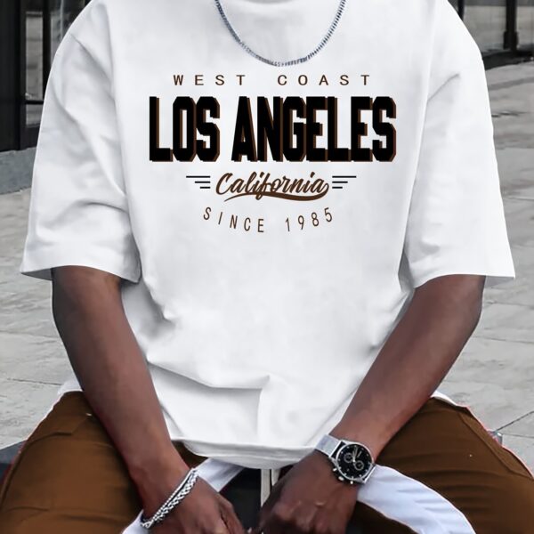 Men's Fashion Casual All-match Round Neck Printed Short Sleeve - Image 2