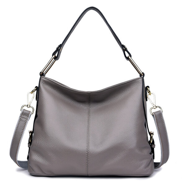 Fashion Genuine Leather Portable Crossbody Bag - Image 4