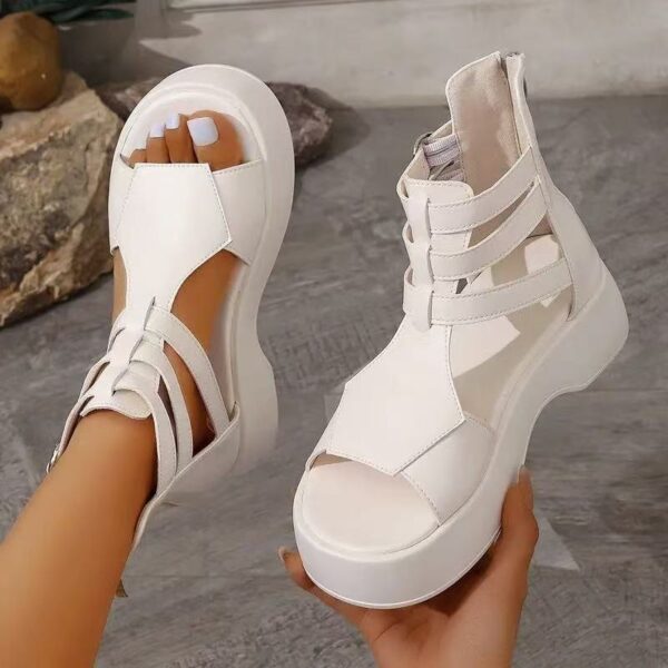 Roman Sandals Sandals Spring And Summer Flat Heel Muffin Women - Image 9
