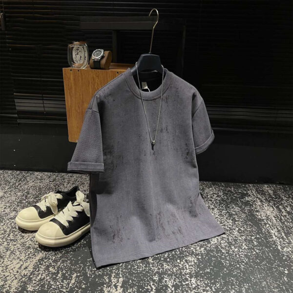 Fashion Men's Short Sleeve Casual Round Neck T-shirt - Image 5