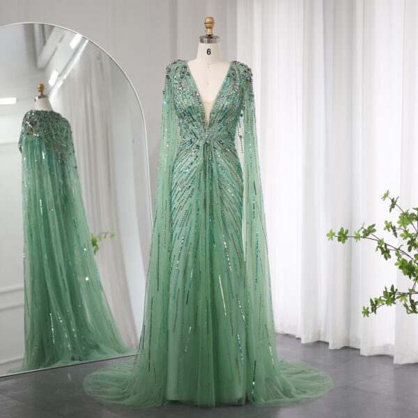 Elegant Long V-neck New Elegant Dress - Image 10