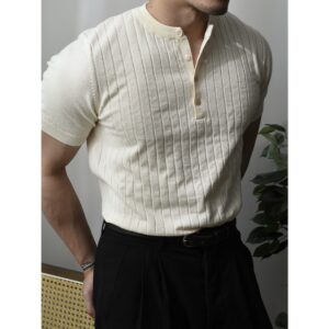 Men's Short Sleeve Casual Bottoming Shirt