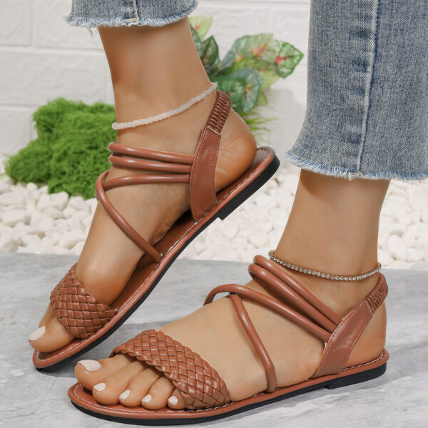 Women's Sandals Fashionable All-match Woven - Image 4