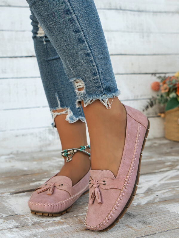 Women's Pure Color All-matching Bow Simple Flat Shoes - Image 3