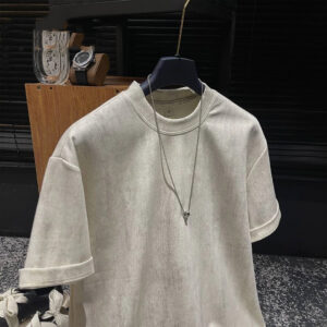 Fashion Men's Short Sleeve Casual Round Neck T-shirt