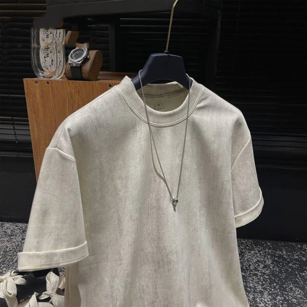 Fashion Men's Short Sleeve Casual Round Neck T-shirt
